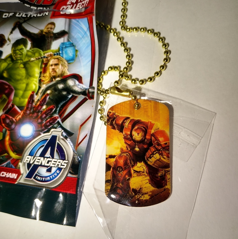 Marvel Avengers Hulkbuster Dog Tag Gold